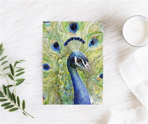 Peacock Art Peacock Print Feather Wall Art Peacock Feather Etsy