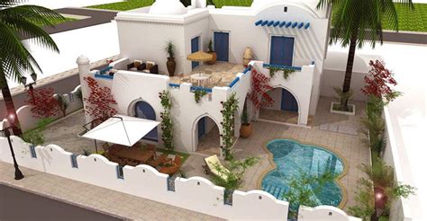 Plan Maison Tunisienne 3d Maison Tunisie Plan Maison Maison Avec Patio