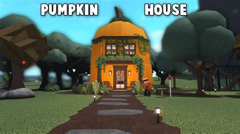 Building My Yearly Pumpkin House In Bloxburg Youtube