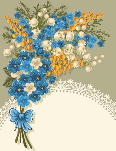 Blue Flower Vector Free Vector Download 16584 Free Vector For