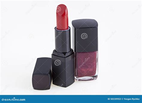 Lipstick And Nail Stock Image Image Of Pedicure Beautiful 50239953