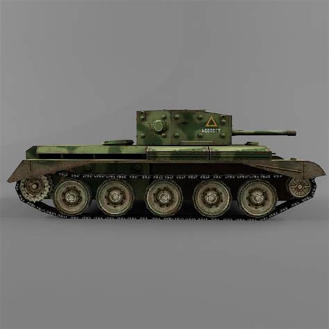 The Cromwell Medium Tank 3d Model 9 Obj Fbx 3ds Max Free3d