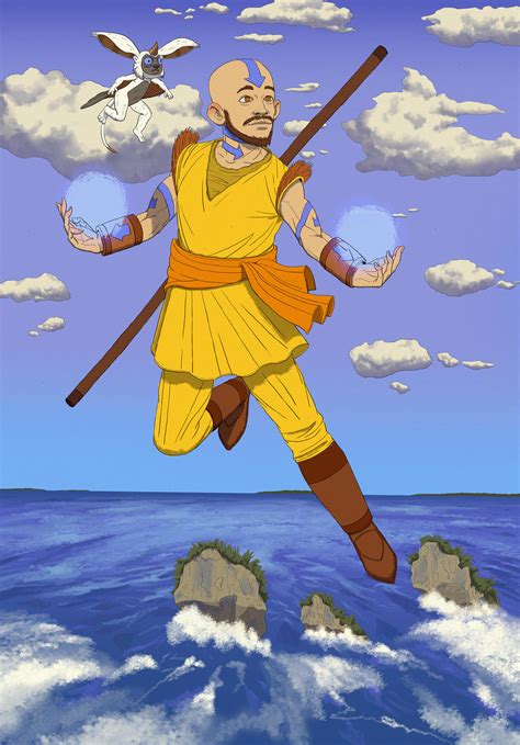 Avatar Aang Fan Art By Hamosart On Deviantart