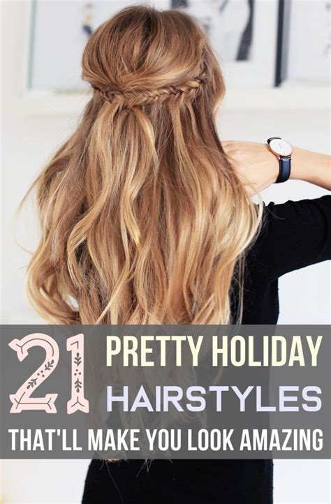 21 Pretty Holiday Hairstyles Thatll Make You Look Amazing Holiday