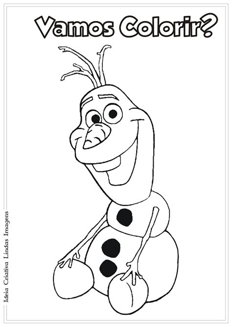 Olaf Frozen Desenho Para Colorir