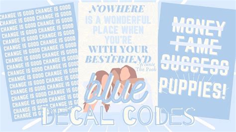Roblox Blue Aesthetic Decals For Bloxburg Youtube Bloxburg Images And