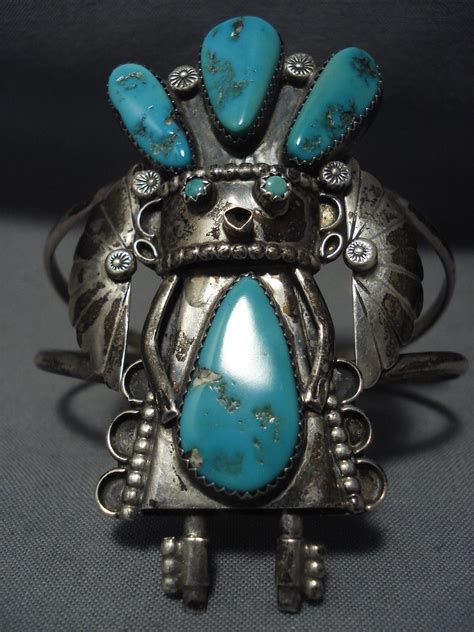 Museum Quality Vintage Navajo Kachina Sterling Native American Jewel