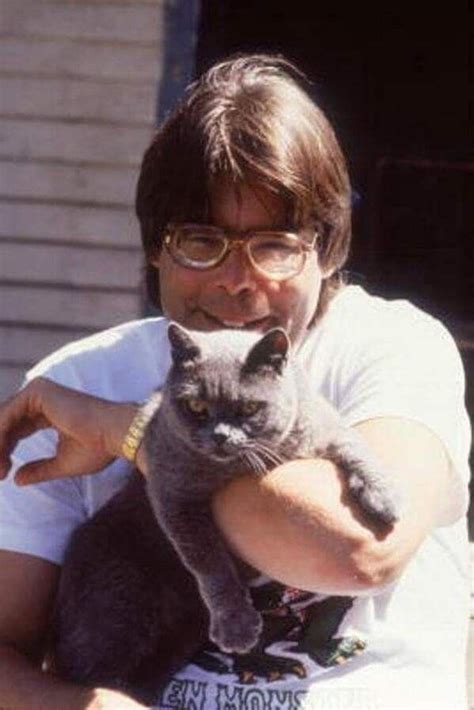 Museum staff looks after the cats. Stephen King With "Church The Cat" From "Pet Sematary ...