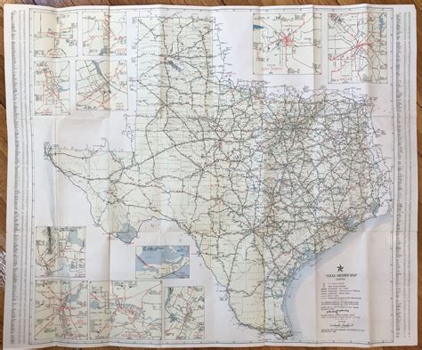 Official Map Of The Highway System Of Texas Texas Highways