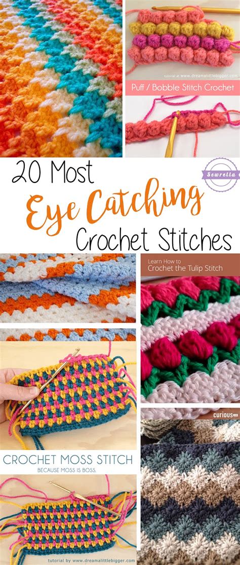 20 Most Eye Catching Crochet Stitches Sewrella