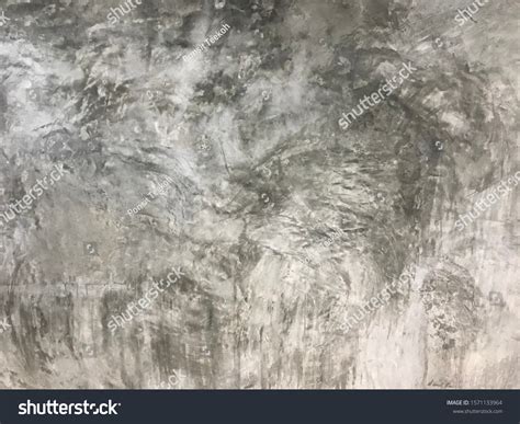 Naked Cement Plastered Surface Plastered Wall Stock Photo