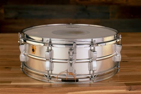 Ludwig 14 X 5 1965 Acrolite Aluminium Snare Drum 8 Lug Pre Loved