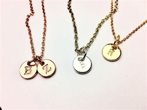 Initials Necklace For Women Personalised Valentines Day Day Etsy Uk
