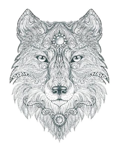 Realistic Wolf Colouring Pages Coloring Pages For Adults Wolf