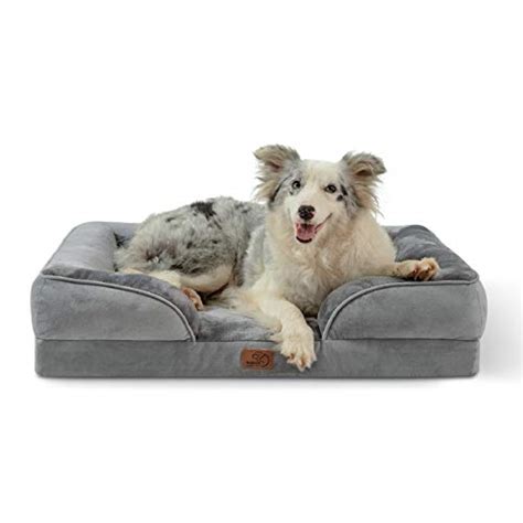 Bedsure Large Orthopedic Dog Bed Bolster Dog Beds For Large Dogs