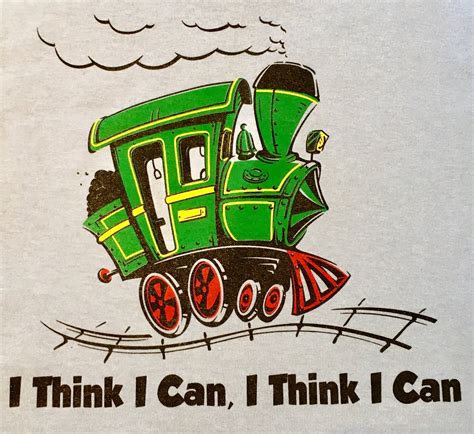 Kids Train T Shirt I Think I Can Cute Cartoon Locomotive Train T