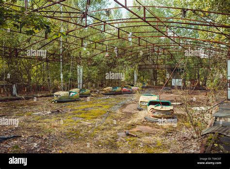 Abandoned Amusement Park In The City Center Of Prypiat In Chornobyl