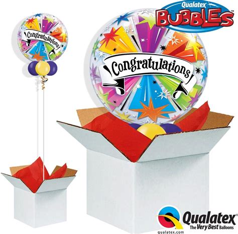 Congratulations Banner Blast Bubble Balloon In A Box 2904647 Argos
