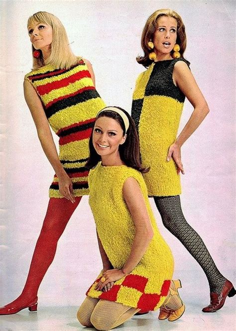 1960s Knit Mod Fashions 1960s Mod Fashion Seventies Fashion Retro