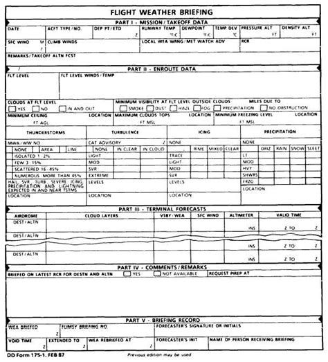 Dd Form 175 Fill Online Printable Fillable Blank Pdff