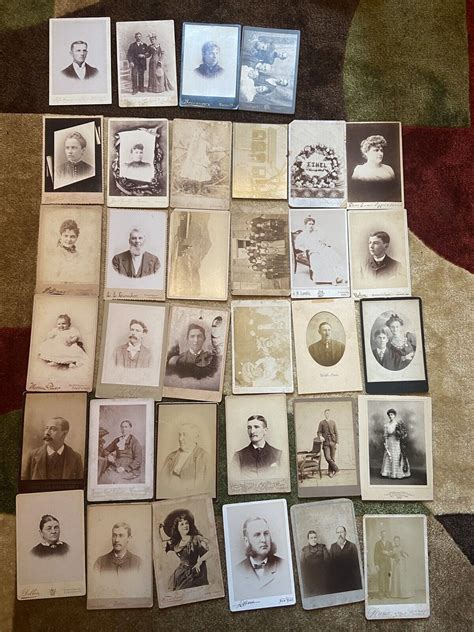 34 Large Cabinet Cards Photographs Antique Price Guide Details Page