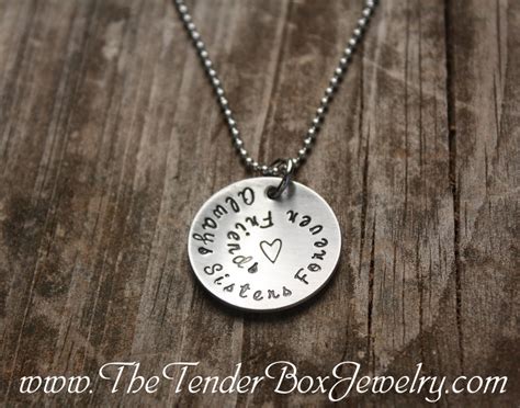 Always Sisters Forever Friends Necklace Sisters Necklace