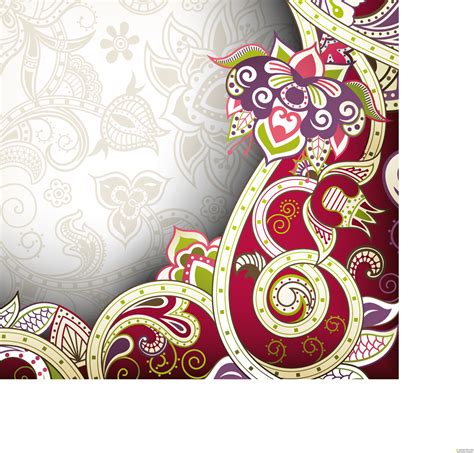 Oriental Abstract Background Векторные клипарты текстурные фоны