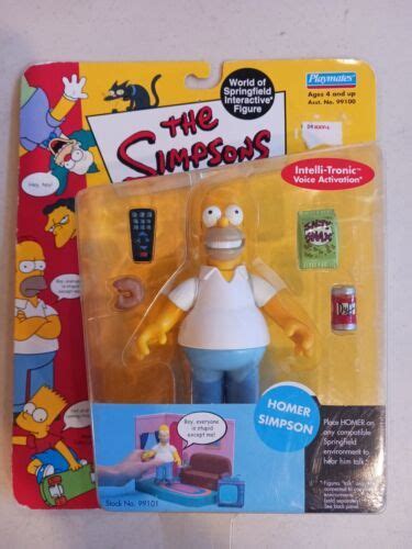 New Homer Simpson Simpsons Playmates Wos Original Series 1 Action Figure 99101 4619091601