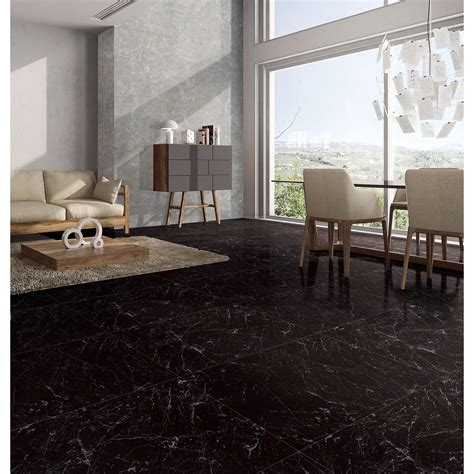 Euromarmo Nero Marquina Honed 600x600 Tile Warehouse