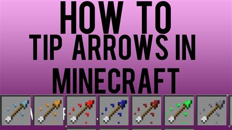 How To Make Tipped Arrows Minecraft 2 Youtube