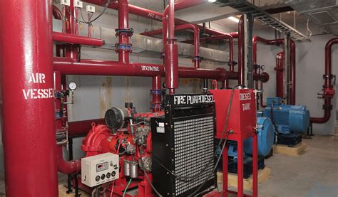 Rooms that include fire pumps also carry more robust construction and design requirements specified by nfpa 20: Plumbing & Fire Fighting Projects