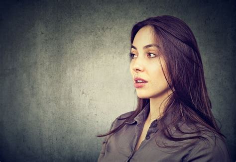 Side Profile Of Beautiful Woman Stock Image Image Of Portrait Attractive 92709143