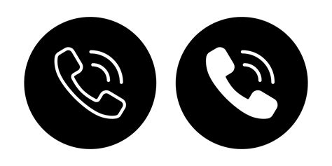 Phone Call Telephone Ringing Icon Vector Isolated On White Background