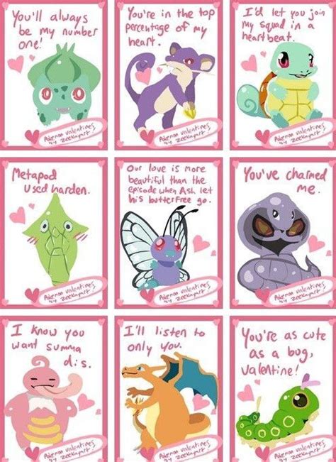 Just Some Pokemon Valentines Day Cards Via Ashketchum151 Pokemon