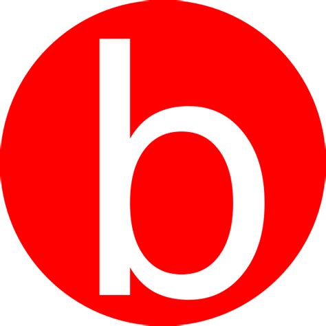 Red Circle White B Logo 1to1forex