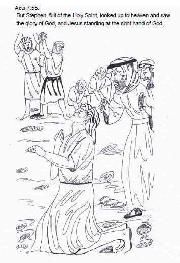 Stoning Of Stephen Coloring Page
