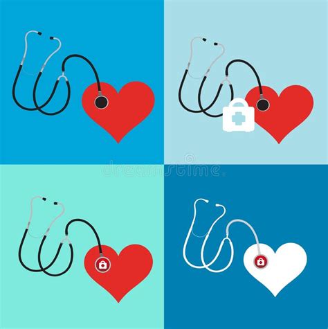 Heart And Stethoscope Stock Illustration Illustration Of Therapy