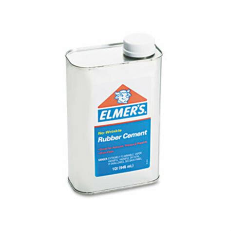 Rubber Cement 32 Oz Dries Clear Supply Box