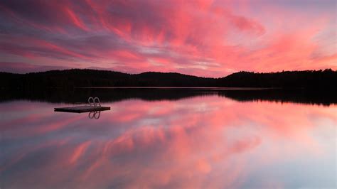 Wallpaper Lake 4k Hd Wallpaper Sea Pink Sunset