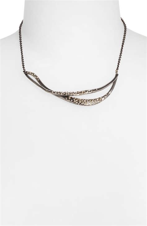 Alexis Bittar Miss Havisham Crystal Encrusted Twined Necklace