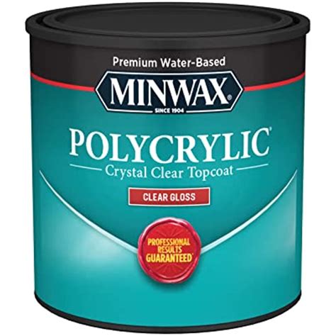 12 Pt Minwax 25555 Clear Polycrylic Water Based Protective Finish