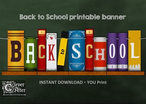 Welcome Back To School Banner Printable Classroom Banners Etsy