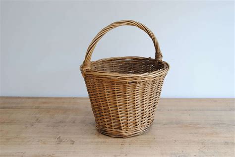 French wicker mushroom basket in Antique Baskets