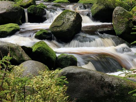Waterstonesstoneflowingriver Free Image From
