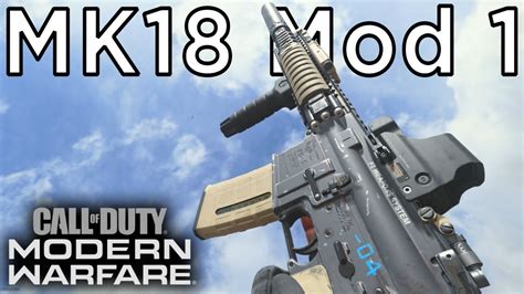 Mk18 Mod 1 M4a1 Gameplay Call Of Duty Modern Warfare Ps5 Youtube