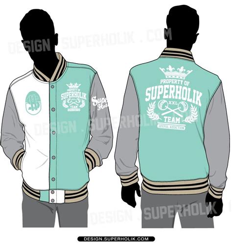 Blank jacket template pobjoy co. varsity letterman jacket template | Denim fashion trends ...