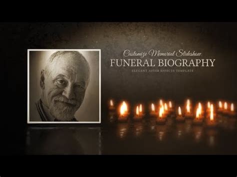After Effects Template: Funeral Biography | Customize Memorial