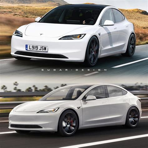 2024 Tesla Model 3 Facelift Rendered Into Reality Carscoops