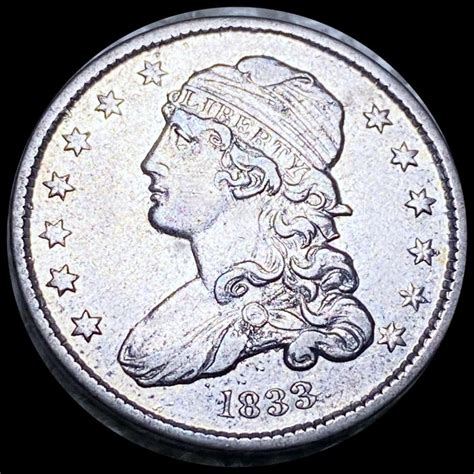 Sold Price 1833 Capped Bust Quarter About Uncirculated December 6