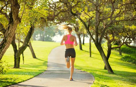 Wallpaper Woman Park Workout Running Jogging Images For Desktop